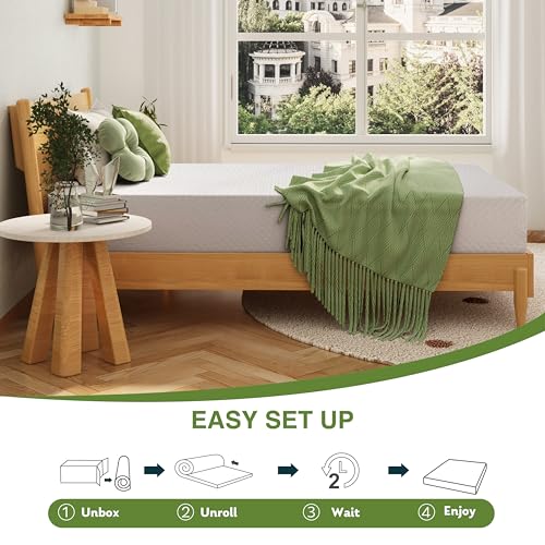 EGOHOME Cooling Memory Foam Twin Mattress