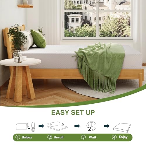 EGOHOME Cooling Memory Foam Twin XL Mattress