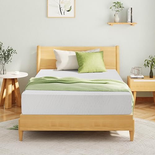 EGOHOME Green Tea Memory Foam Mattress - Full Size - White