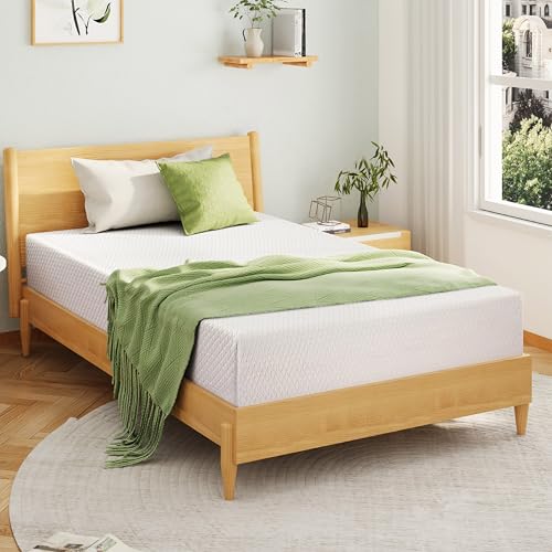 EGOHOME Green Tea Memory Foam Mattress - King Size - White