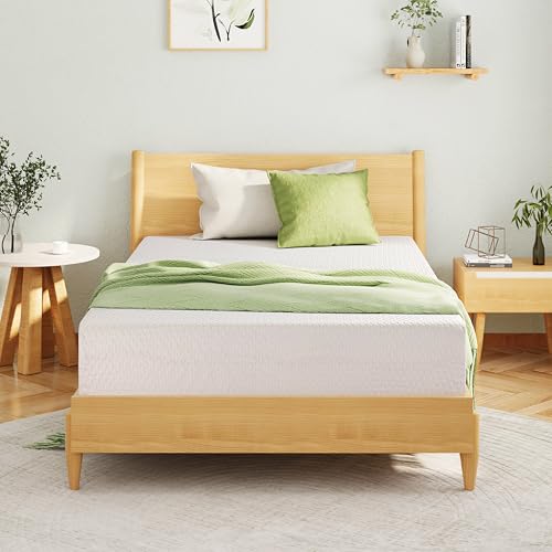 EGOHOME Green Tea Memory Foam Mattress - King Size - White