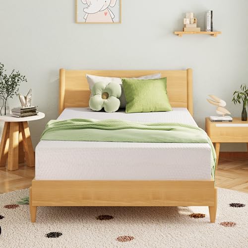 EGOHOME Green Tea Memory Foam Mattress - Queen Size - White 1