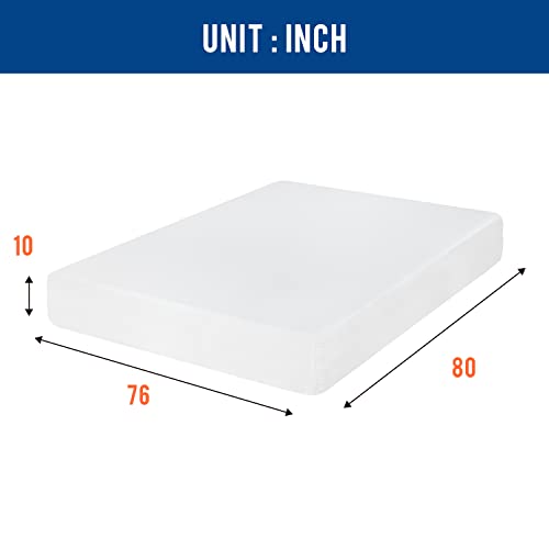 FDW Ventilated Gel Memory Foam Mattress - King Size - White