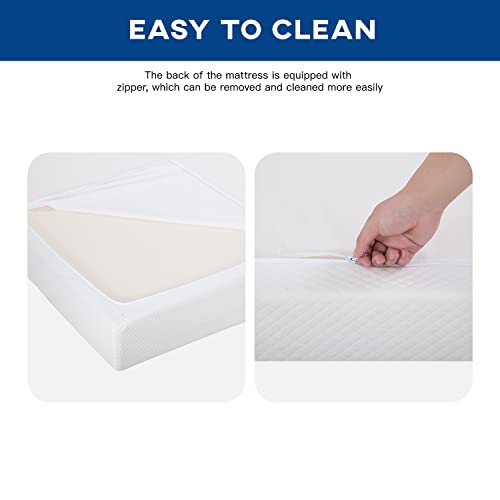 FDW Ventilated Gel Memory Foam Mattress - King Size - White