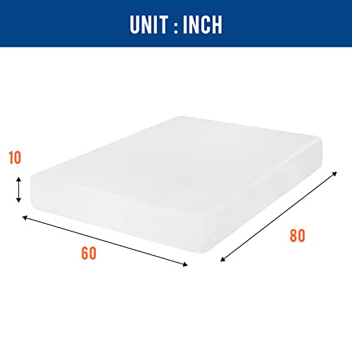 FDW Ventilated Gel Memory Foam Mattress - Queen Size - White