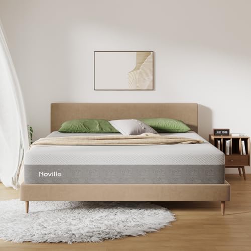 Novilla Gel Memory Foam Mattress - King Size - Grey