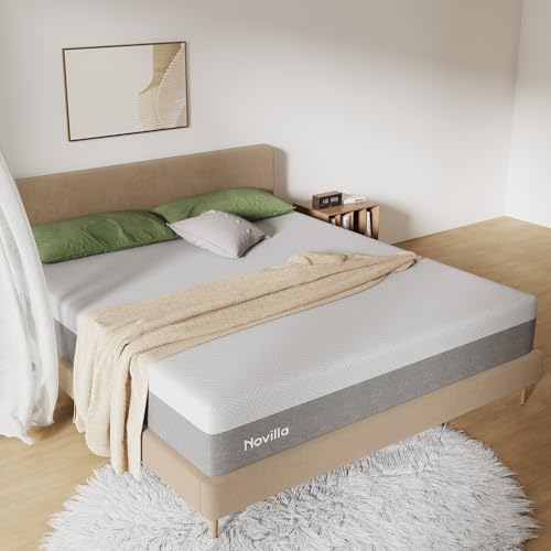 Novilla Gel Memory Foam Mattress - King Size - Grey