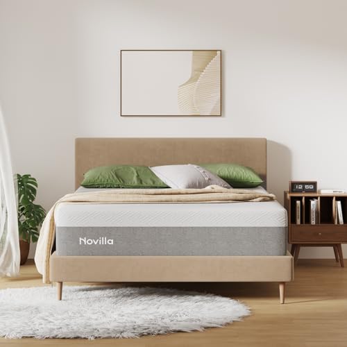 Novilla Gel Memory Foam Mattress - Queen Size - Grey