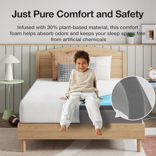 Novilla NanoGel Memory Foam Mattress - Full Size - White