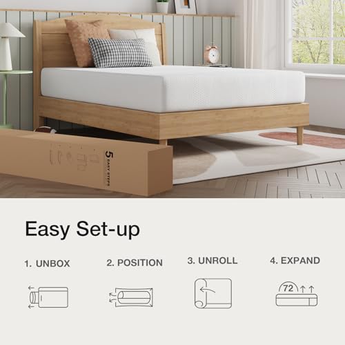 Novilla NanoGel Memory Foam Mattress - Full Size - White