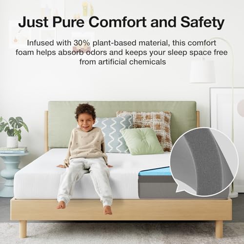 Novilla NanoGel Memory Foam Mattress - Queen Size - White