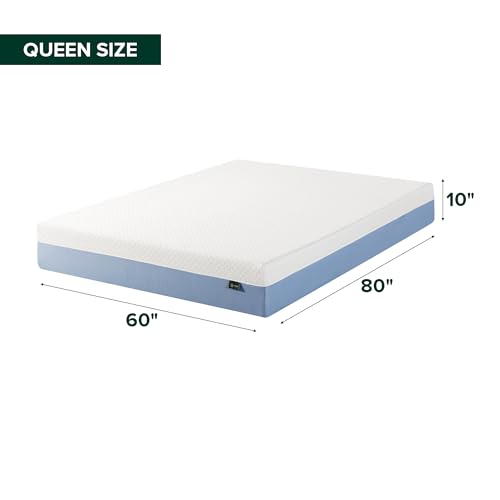 Zinus Airflow Cooling Memory Foam Mattress - Queen Size - White