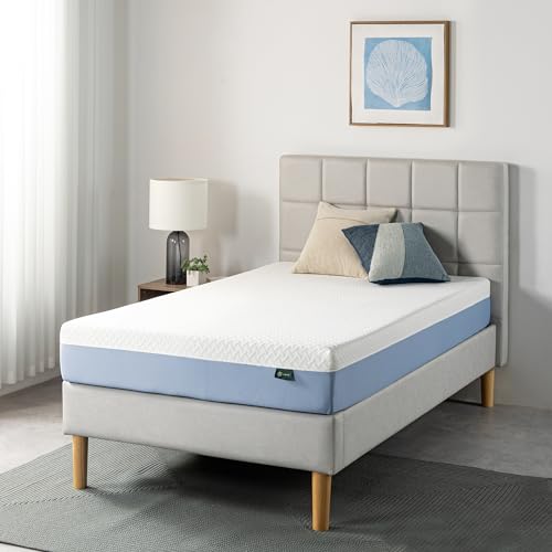 Zinus Airflow Cooling Memory Foam Mattress - Twin Size - White