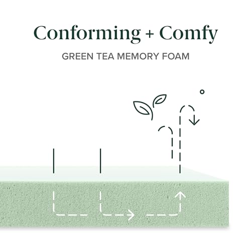 Zinus Green Tea Memory Foam Mattress - California King Size - White