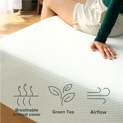Zinus Green Tea Memory Foam Mattress - Twin XL Size - White